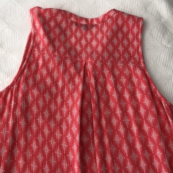 Papermoon Sleeveless Tunic Top Pink With White Print Size Medium M - Picture 7 of 10